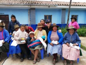 People sitting outside